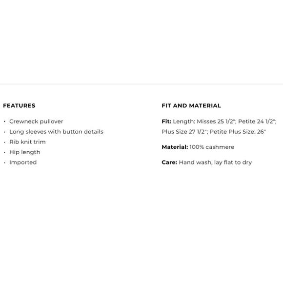 Talbots SZ S Pure Cashmere Crew Neck Sweater Bright Pink NWOT - Picture 7 of 7